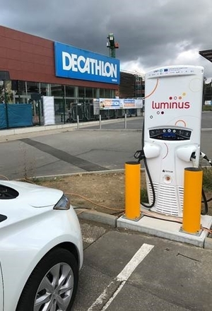 Luminus Corporate - Elektrisch laden: Decathlon.