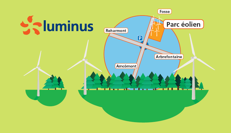 Wind Together Luminus - Map Lierneux.